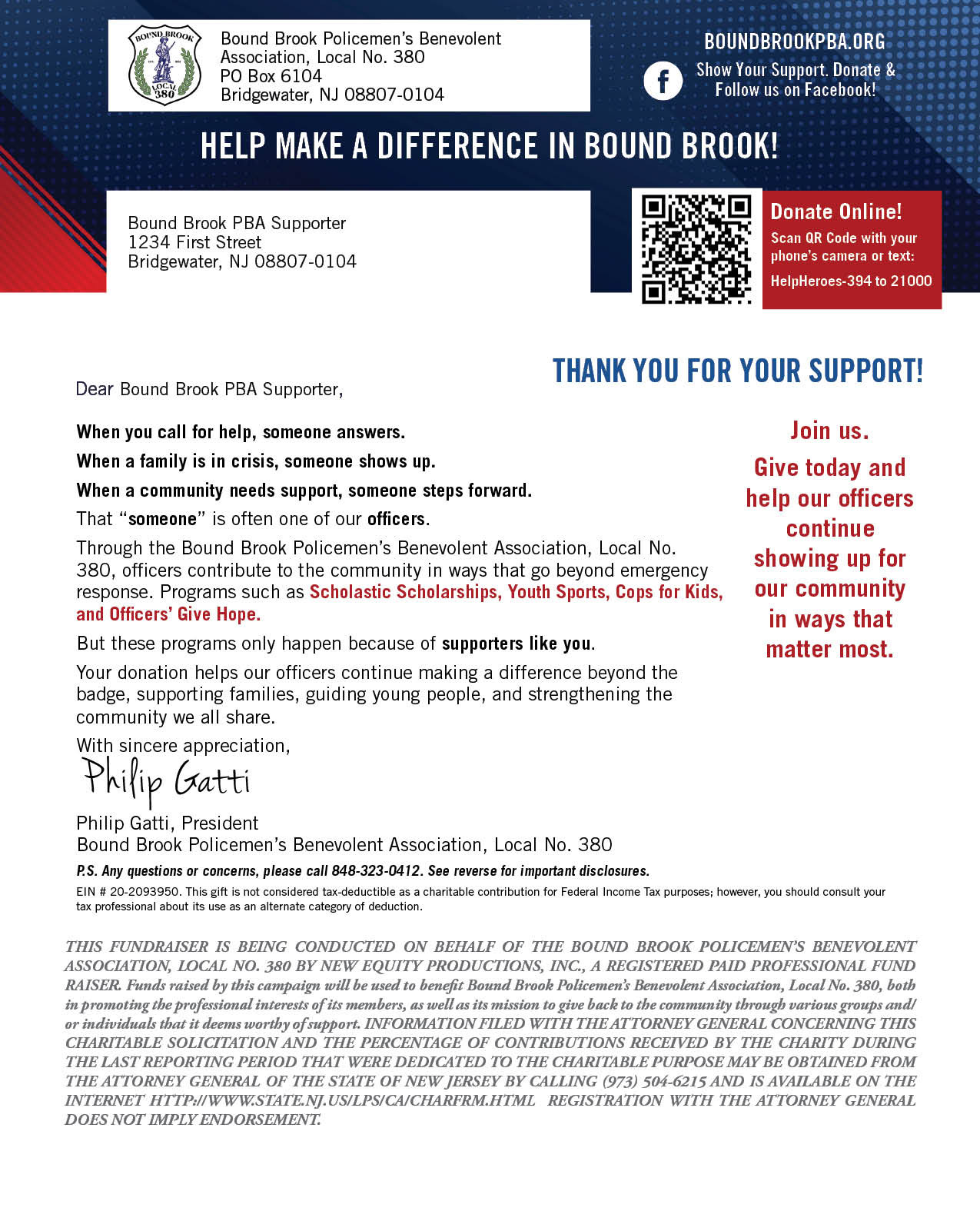 Donation Letter
